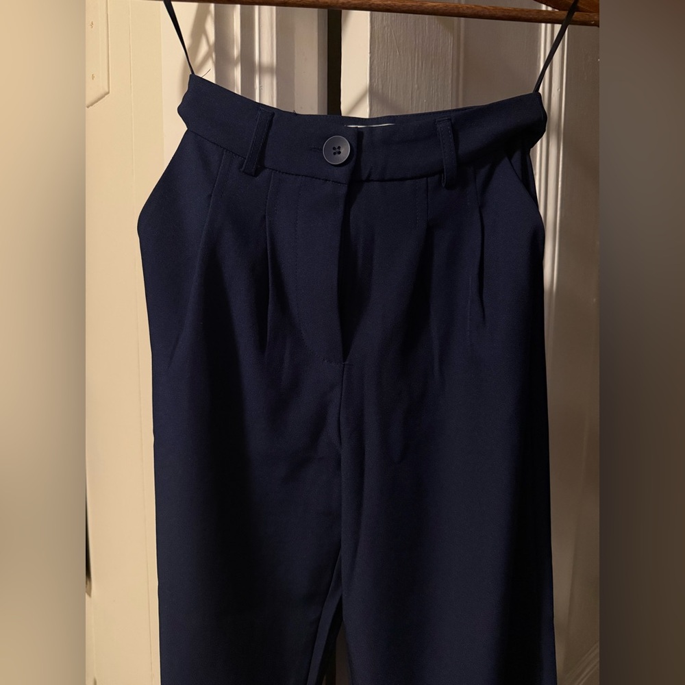 Princess Polly Navy Blue Trousers